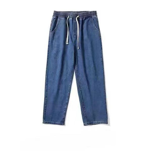 Männer Streetwear Baggy Wide Leg Jeans koreanische Mode gerade lässig lose Denim Cargohose Übergröße S von Joom DACH