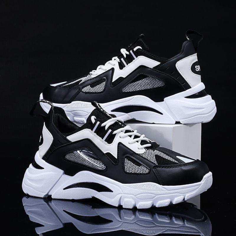 Männer Turnschuhe Mesh Patchwork Farbe Atmungsaktive Erhöhen Laufschuhe Leichte Spitze-up Casual Schuhe Frühling Sommer Neue Mode 39 von Joom DACH