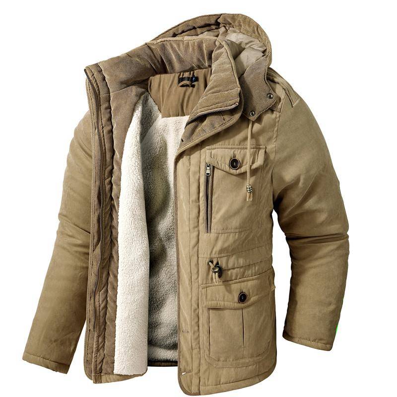 Männer Warme Jacke Winter Parka Mit Kapuze Windjacke Baumwolle Gepolstert Dicken Mantel Männlichen Slim Fit Casual Fleece Jacken Mann Klassische Parkas L khaki Männer Warme Jacke Winter Parka Mit Kapuze Windjacke Baumwolle Gepolstert Dicken Mantel Männlichen Slim Fit Casual Fleece Jacken Mann Klassische Parkas L khaki von Joom DACH