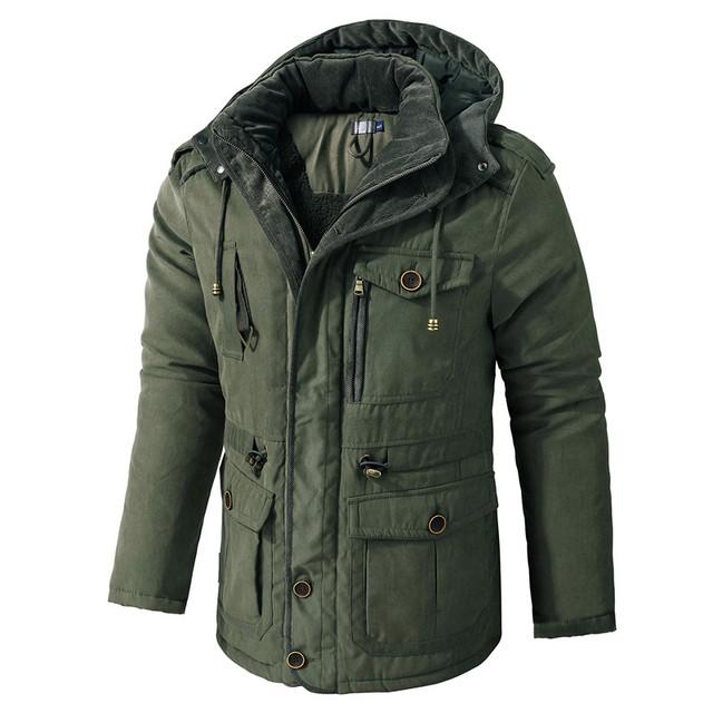 Männer Warme Jacke Winter Parka Mit Kapuze Windjacke Baumwolle Gepolstert Dicken Mantel Männlichen Slim Fit Casual Fleece Jacken Mann Klassische Parkas XXL grün Männer Warme Jacke Winter Parka Mit Kapuze Windjacke Baumwolle Gepolstert Dicken Mantel Männlichen Slim Fit Casual Fleece Jacken Mann Klassische Parkas XXL grün von Joom DACH