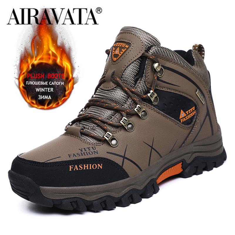 Männer Winter Stiefel Plüsch Warme Wanderschuhe Mann Outdoor Trainer Männliche Arbeitsschuhe Größe 39-47 39 schwarz Männer Winter Stiefel Plüsch Warme Wanderschuhe Mann Outdoor Trainer Männliche Arbeitsschuhe Größe 39-47 39 schwarz von Joom DACH