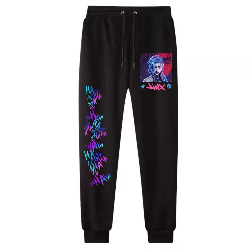 Männer und Frauen Arcane-Jinx Anime Freizeithose Modetrend Harajuku Fitness Jogginghose Männer Frauen Sport-Schweißhose 3XL von Joom DACH