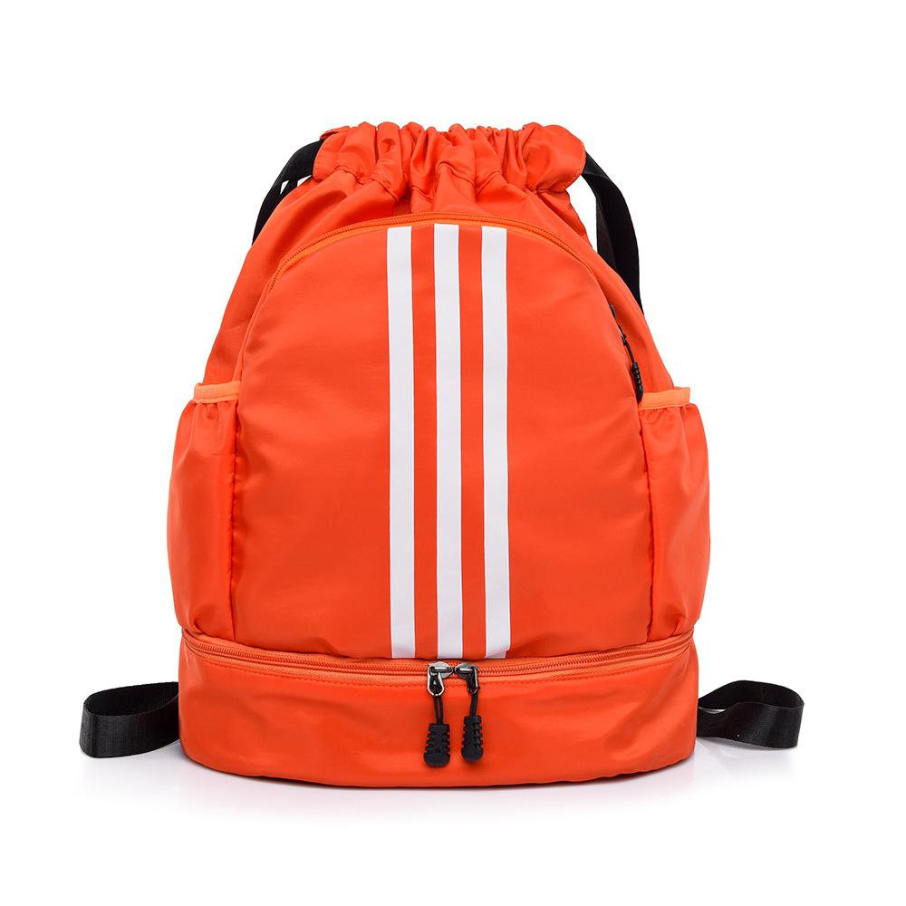 Männer und Frauen Gleicher Stil Studenten Nachhilfe für den Unterricht Kontrastfarbe Kordelzug Rucksack Riemen Schuhe Silo Sport- und Freizeitrucksack 20-35L orange von Joom DACH