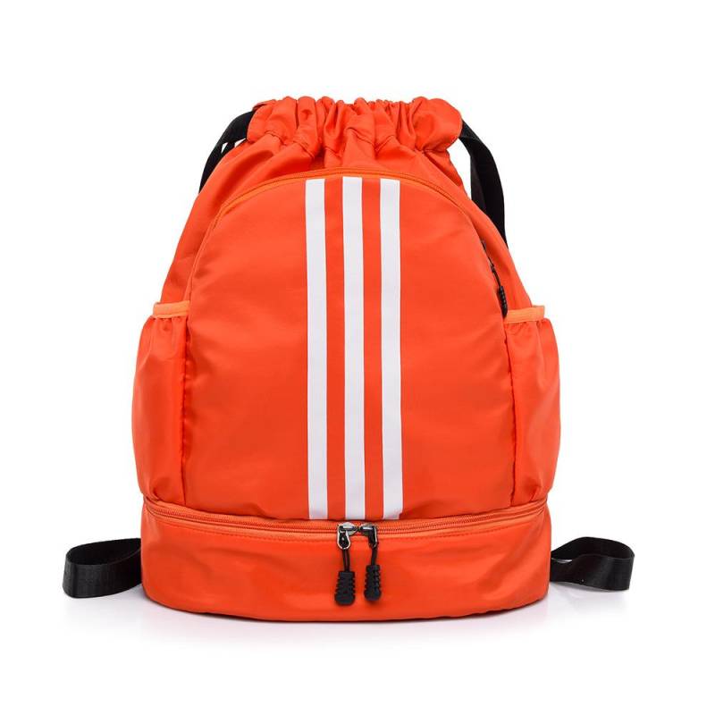 Männer und Frauen Gleicher Stil Studenten Nachhilfe für den Unterricht Kontrastfarbe Kordelzug Rucksack Riemen Schuhe Silo Sport- und Freizeitrucksack 20-35L orange von Joom DACH