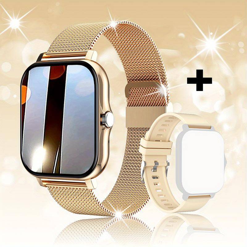 Männer und Frauen Smart Watch Pro Fashion Bluetooth Anruf 1,8 Zoll Bildschirm Herzfrequenz Fitness von Joom DACH