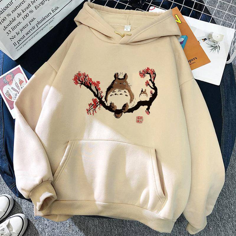 Männer und Frauen lange Ärmel Studio Ghibli Totoro japanische Anime lustige Cartoon Hoodie Frauen Chihiros Miyazaki Hayao Sweatshirt 90er Jahre L von Joom DACH