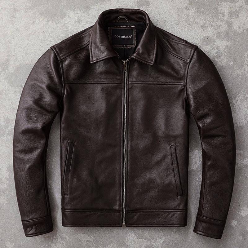 Männlich M-6XL 2022 Neue Top Legitime männer Braun Frühling Herbst Business Motorrad Kleidung Echtes Rindsleder Leder Jacke Casual Taille mantel Herren 6XL braun Männlich M-6XL 2022 Neue Top Legitime männer Braun Frühling Herbst Business Motorrad Kleidung Echtes Rindsleder Leder Jacke Casual Taille mantel Herren 6XL braun von Joom DACH