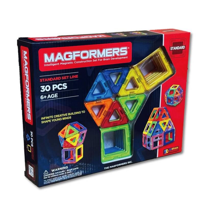 Magformers Standard Set MAGFORMERS Magnetische Bausteine Lernspielzeug zur Förderung der Kreativität 30-teilig [30 Teile] [Gebraucht] von Joom DACH