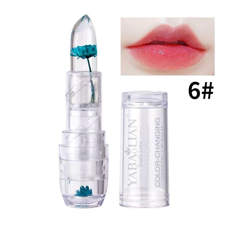 Magie Gelee Blume Lippenstift Temperatur Ändern Lip Blam Transparent Feuchtigkeitsspendende Lip Gloss Koreanische Kosmetische Werkzeuge Großhandel WBL 20g7.4cm*2.1cm blau von Joom DACH