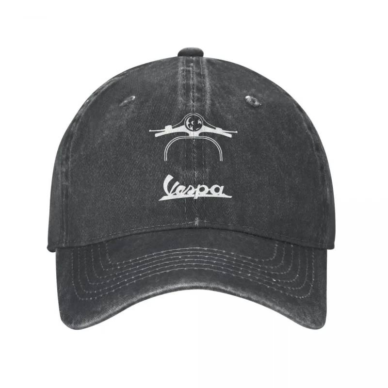 Maglietta Vespa Piaggio Baseball Caps Vintage Distressed Denim Cap Männer Frauen Laufen Outdoor Golf Hüte Kappe Adjustable schwarz von Joom DACH