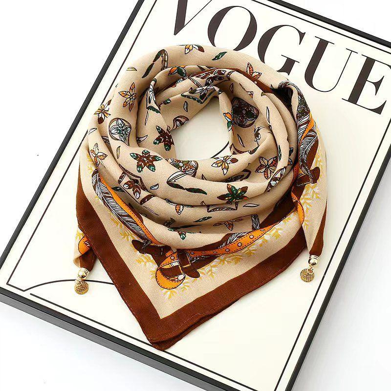 Magnetischer Dreiecksschal für Damen Herbstmode Halswickel Warm Weich Seidenähnlicher Schal one size von Joom DACH