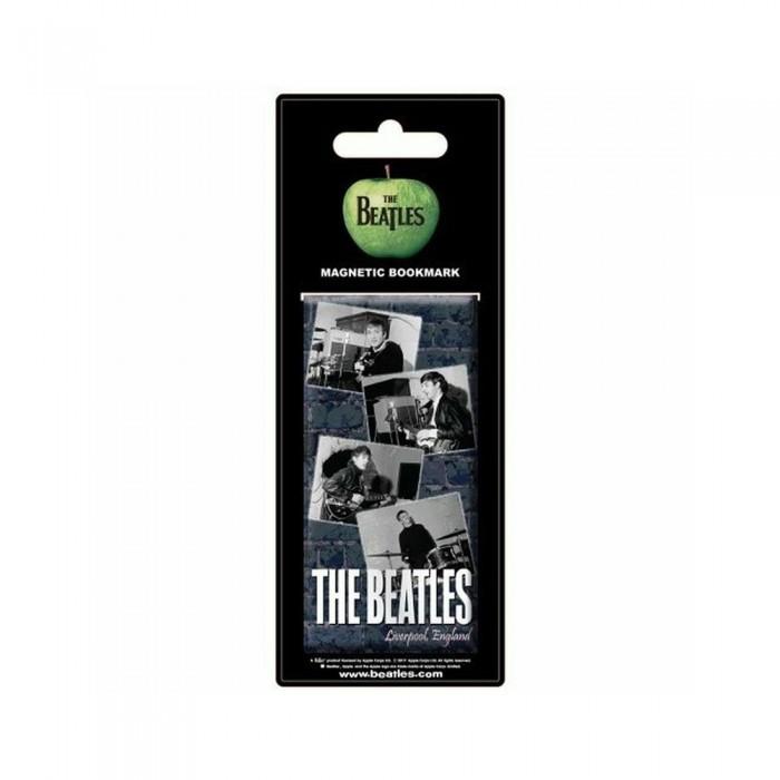 Magnetisches Lesezeichen „The Beatles In The Cavern“. One Size schwarz/weiß von Joom DACH