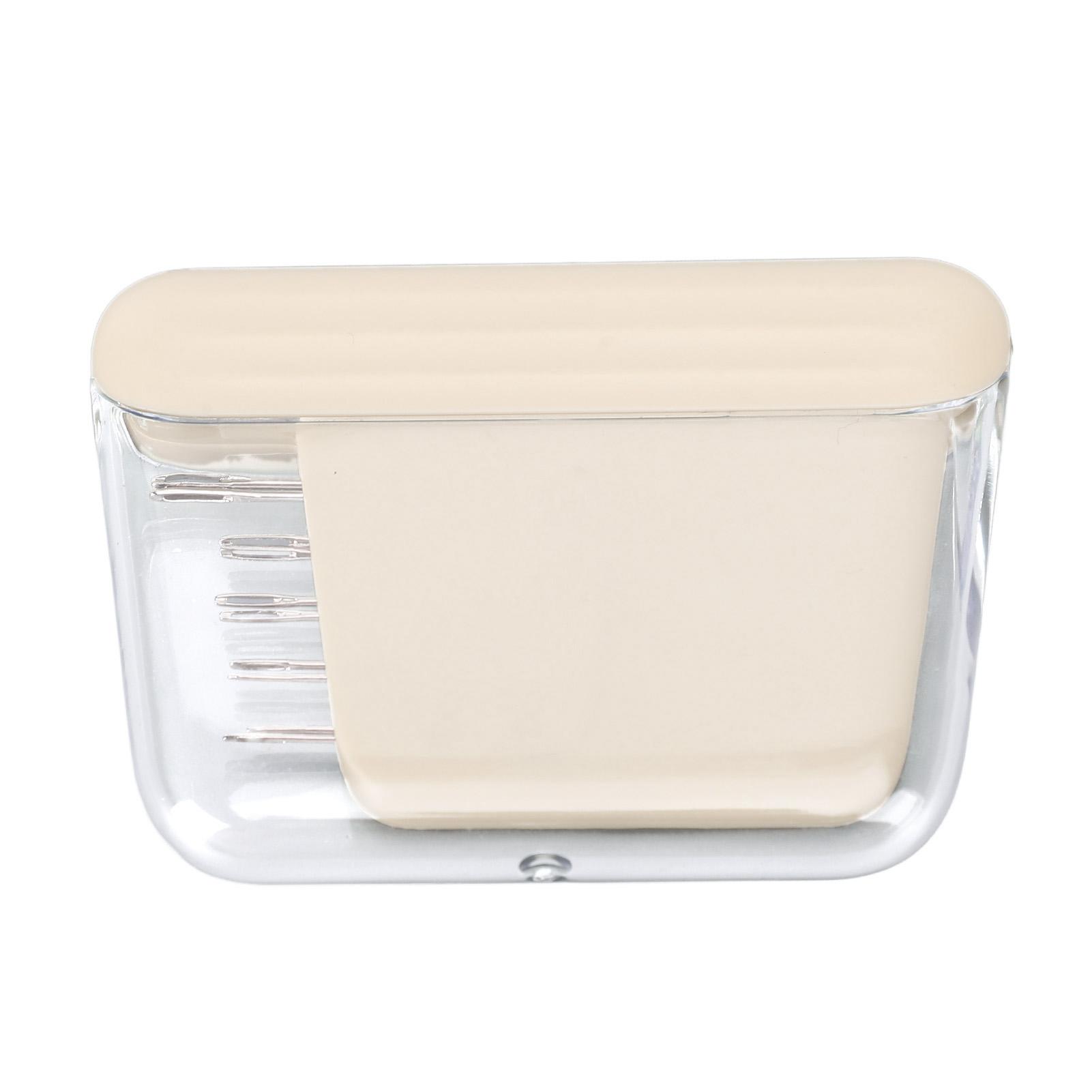 Magnetisches Nähnadel-Etui Tragbare Nähnadel-Aufbewahrungsbox mit 10 Nadeln für Outdoor-Projekte apricot von Joom DACH