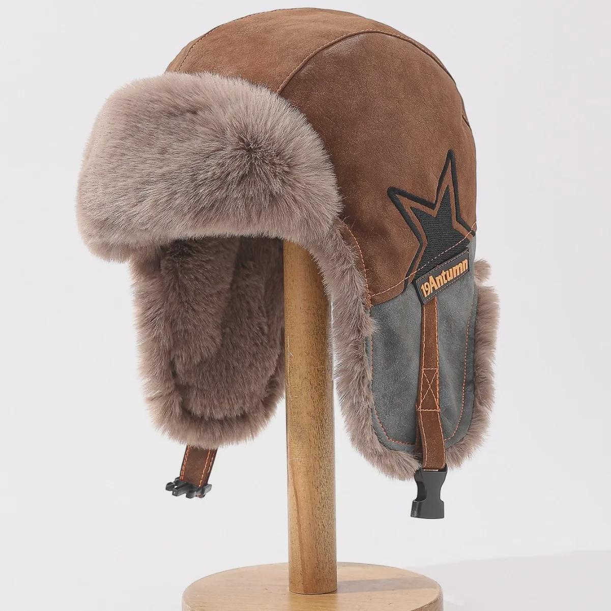 „Maillard Winter Ski Lei Feng Mütze mit Plüsch-Ohrenschützern – Winddicht, warm und für Männer und Frauen geeignet“ One Size von Joom DACH