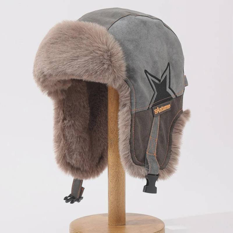 „Maillard Winter Ski Lei Feng Mütze mit Plüsch-Ohrenschützern – Winddicht, warm und für Männer und Frauen geeignet“ One Size von Joom DACH