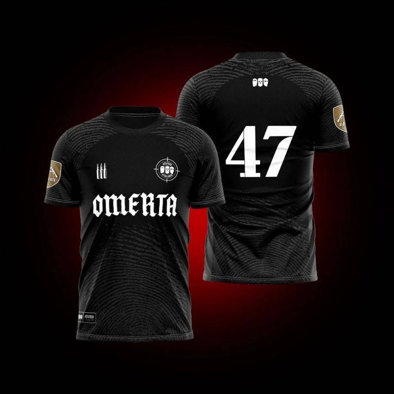 Maillot Omerta 47 T-Shirt Männer Casual Schwarz Weiß Top Y2K Kleidung S von Joom DACH