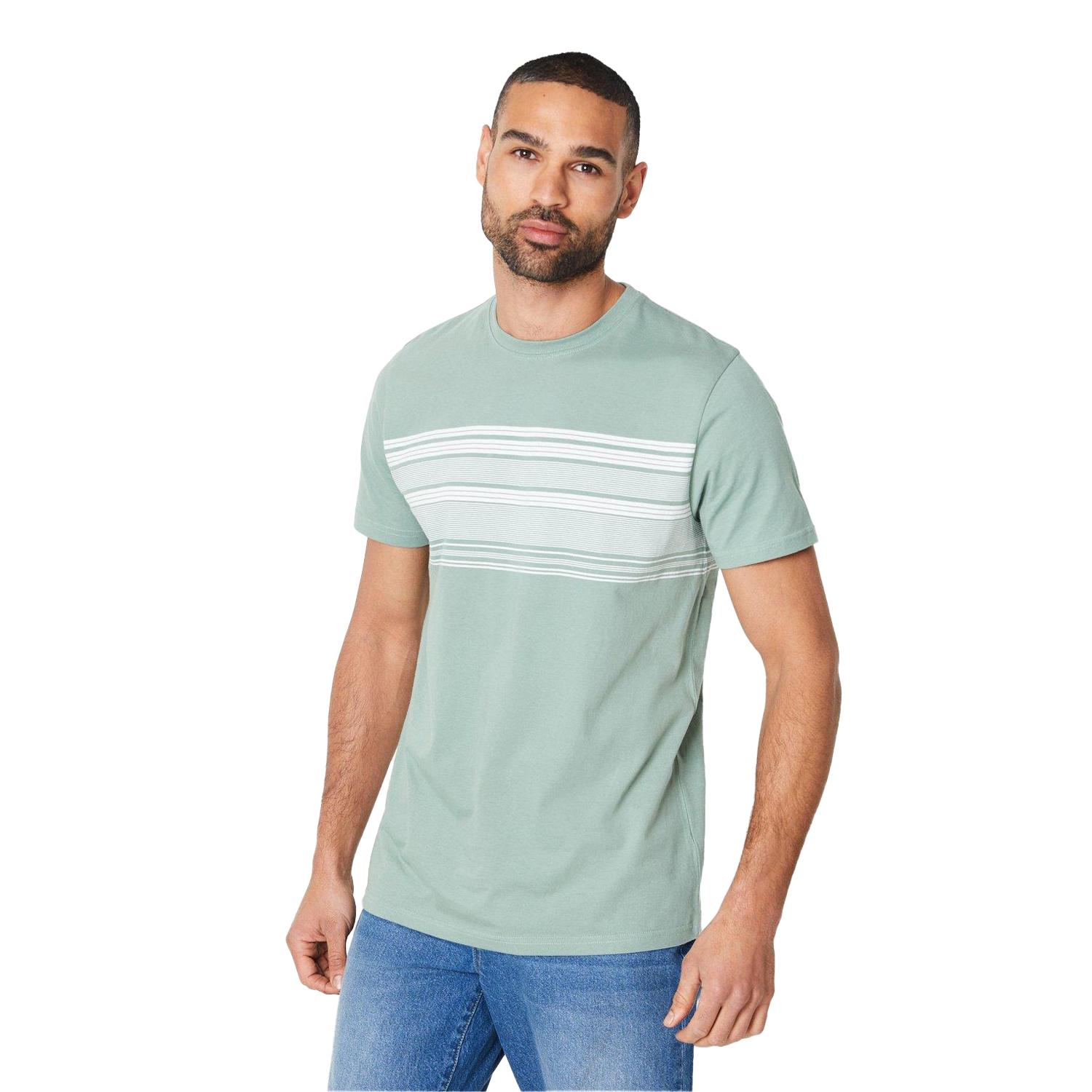 Maine Herren Baumwoll-T-Shirt mit Bruststreifen XXL khaki/grün Maine Herren Baumwoll-T-Shirt mit Bruststreifen XXL khaki/grün von Joom DACH