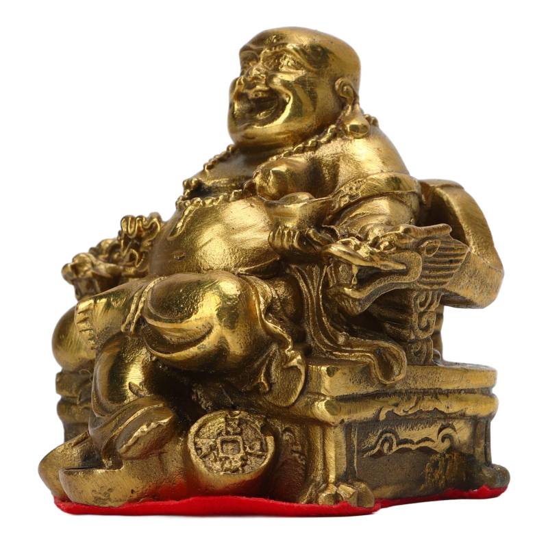 Maitreya-Statue, 6,5 cm hoch, robustes und langlebiges Messing, exquisite Details, lachende Buddha-Statue für Zuhause von Joom DACH