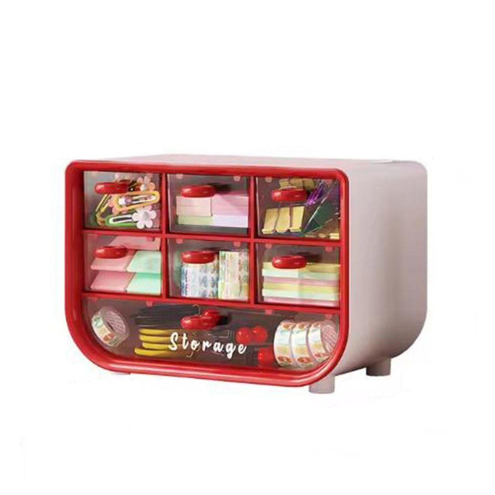 Make-up-Aufbewahrungsbox mit großer Kapazität Staubdichter Make-up-Kosmetik-Organizer Büros rosa von Joom DACH