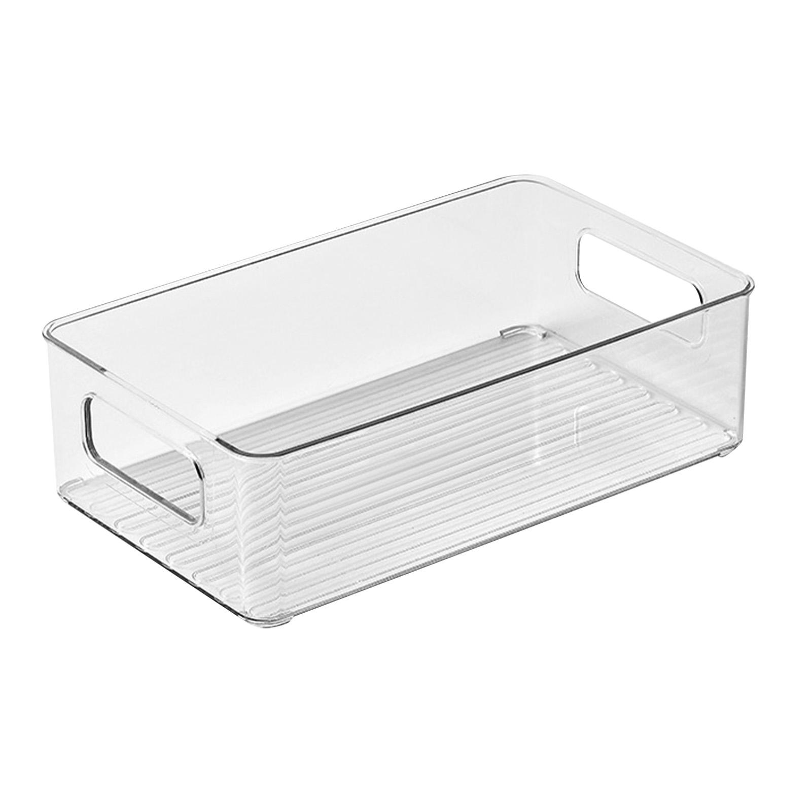 Make-up Organizer PET-Kunststoff Transparent Boden Streifen Desktop Aufbewahrungsbox für Hautpflege Schreibwaren transparent von Joom DACH
