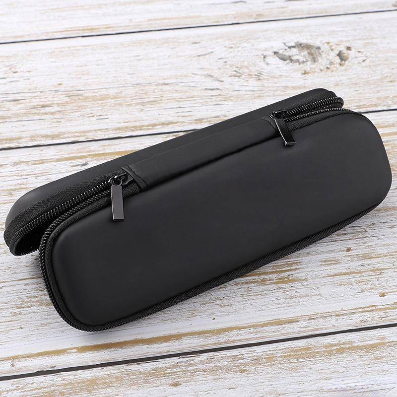 Make-up-Pinsel-Etui für Damen, Lippenstift-Tür, Kosmetik-Stift-Organizer, Reißverschluss, langer Streifen Small size schwarz von Joom DACH