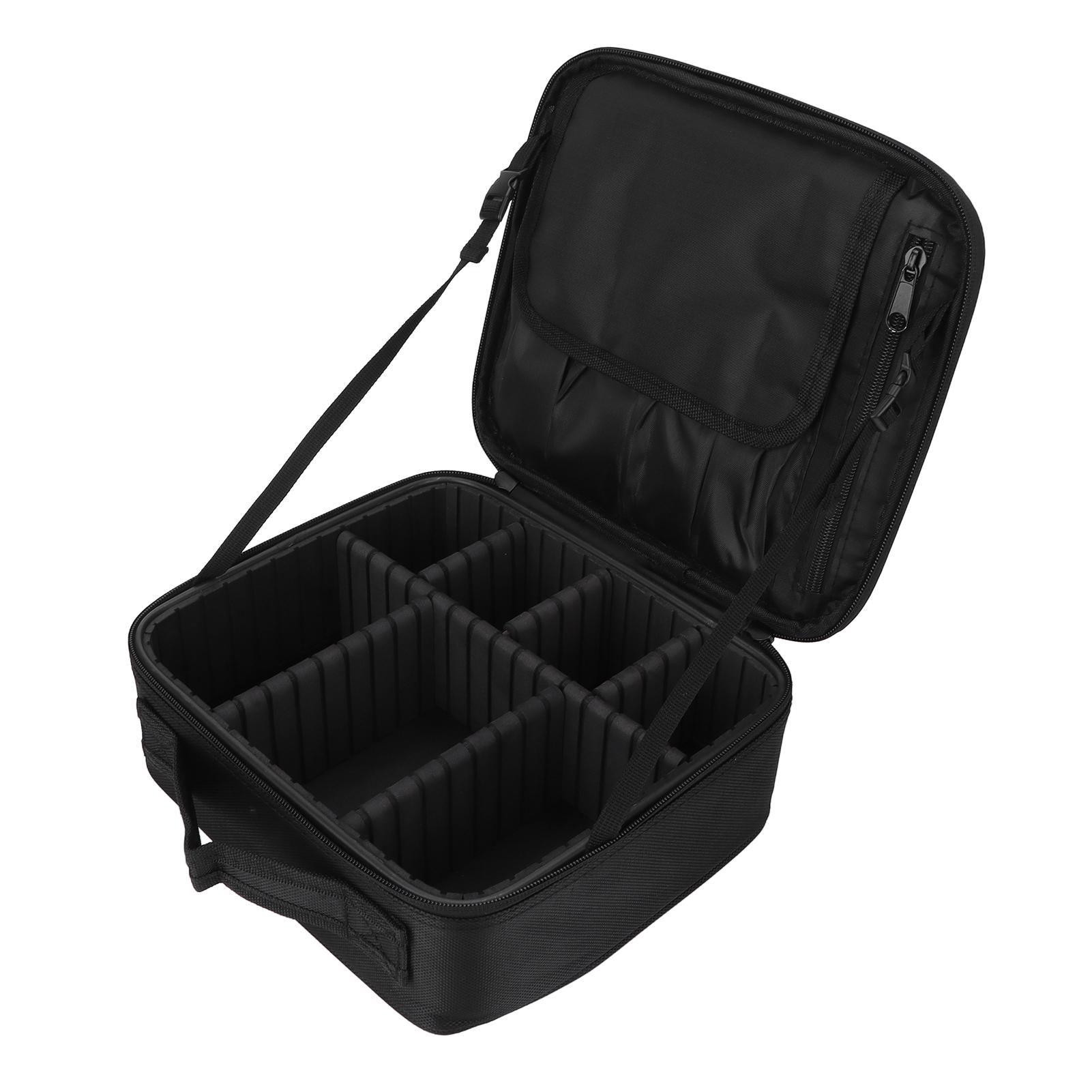 Makeup Train Case Mehrzweck Reise-Make-up-Koffer mit verstellbaren Trennwänden für Frauen und Mädchen Schwarz von Joom DACH
