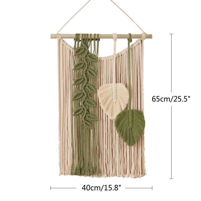 Makramee Wandbehang Wandteppich Wanddekoration Boho Bohemian Gewebte Wohndekoration Handarbeit Wohnzimmer Wohnung Wohnheim Wandteppiche von Joom DACH