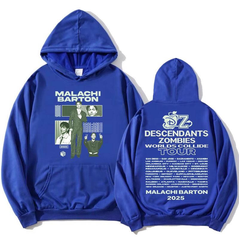 Malachi Barton Hoodies Zzombies Worlds Collide Tour Sweatshirts Langarm Mode Kapuzenpullover Filmdruck Kapuzenpulli Mädchen M von Joom DACH