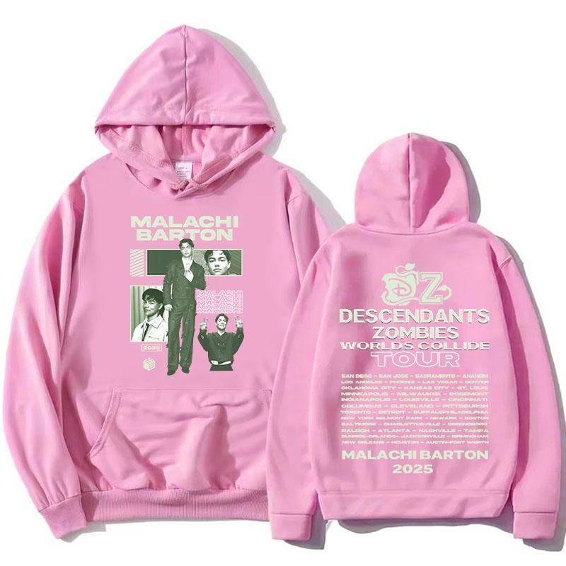 Malachi Barton Hoodies Zzombies Worlds Collide Tour Sweatshirts Langarm Mode Kapuzenpullover Filmdruck Kapuzenpulli Mädchen S von Joom DACH