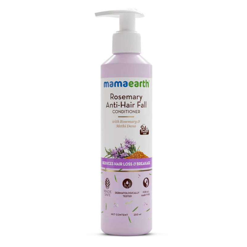 Mamaearth Rosmarin Anti-Haarausfall Spülung 250 ml zur Bruchkontrolle Stärkeres Geschmeidigeres Frizzfreies Haar Männer und Frauen von Joom DACH