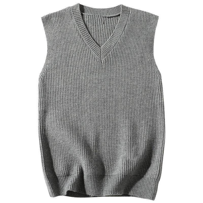 Man Clothes Waistcoat V Neck Vest Knitted Sweaters for Men Business Black Sleeveless Harajuku Fashion L grau Man Clothes Waistcoat V Neck Vest Knitted Sweaters for Men Business Black Sleeveless Harajuku Fashion L grau von Joom DACH