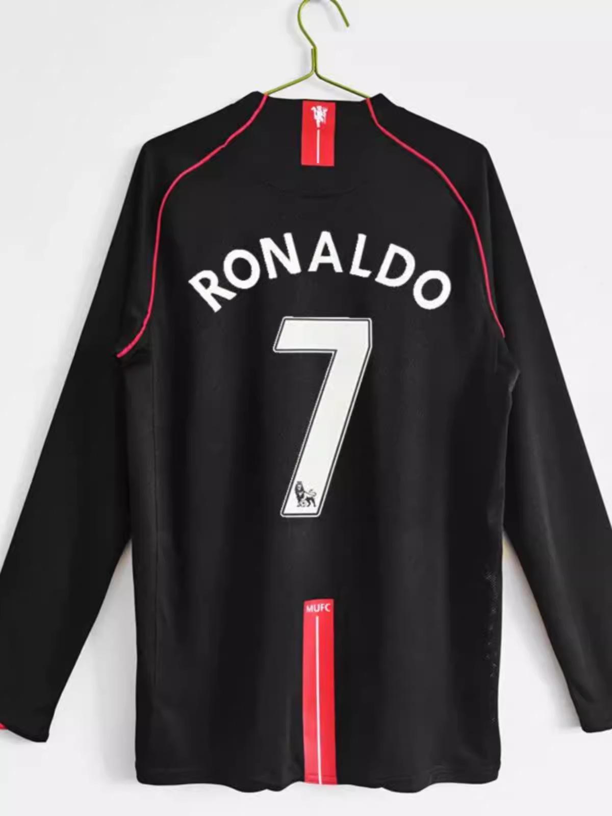 Man United 07-08 Retro Nein. 7 Ronaldo Trikot - Kurz-/Langarm, Heim/Auswärts, Premier League & Champions League. M von Joom DACH