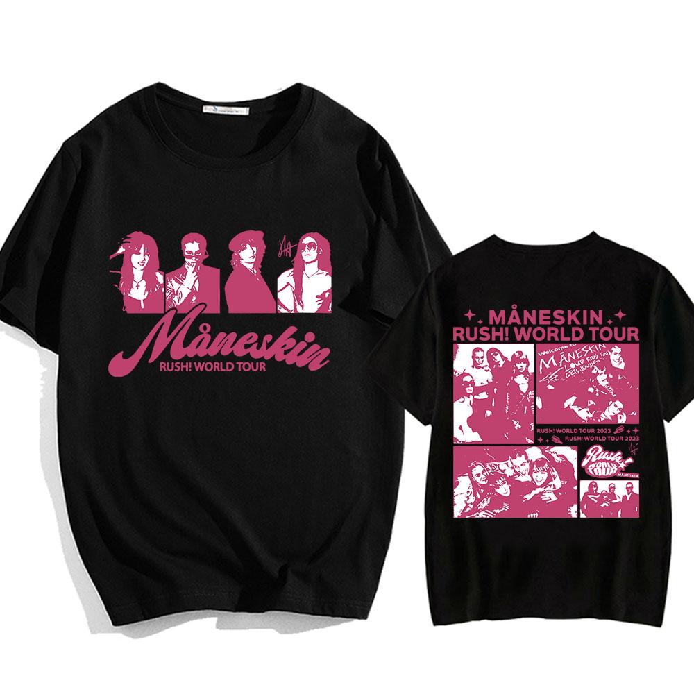 Maneskin Rush World Tour T-Shirts Lässiger Sommer Hochwertiges Baumwoll-T-Shirt Männer Frauen Grafikdruck T-Shirts L Maneskin Rush World Tour T-Shirts Lässiger Sommer Hochwertiges Baumwoll-T-Shirt Männer Frauen Grafikdruck T-Shirts L von Joom DACH