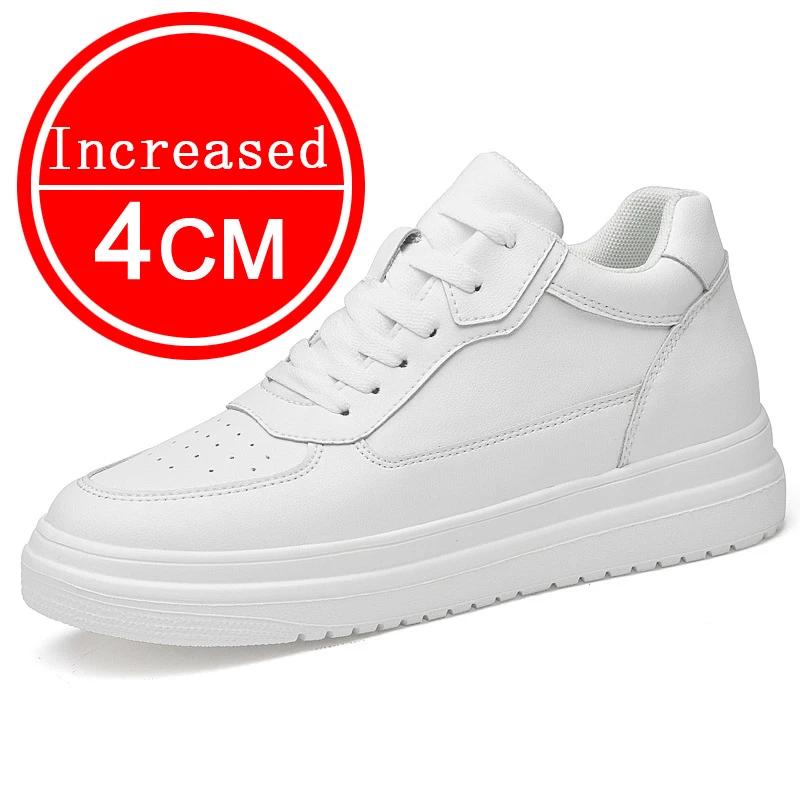 Mann Echtes Leder Casual Fashion Sport Plattform Schuhe Erhöhen Höhe 4/6/8/10CM Weiche Unsichtbare Höhe Erhöhen Schuhe 36-46 41 von Joom DACH