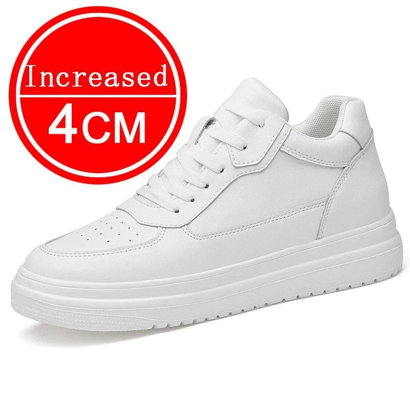 Mann Echtes Leder Casual Fashion Sport Plattform Schuhe Erhöhen Höhe 4/6/8/10CM Weiche Unsichtbare Höhe Erhöhen Schuhe 36-46 41 von Joom DACH