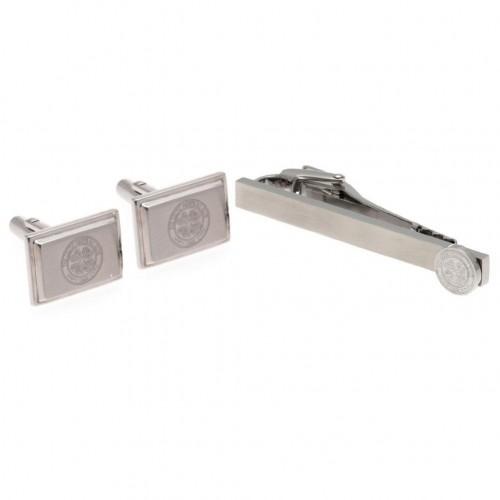 Manschettenknopf-Set mit Wappen des Celtic FC One Size silber von Joom DACH