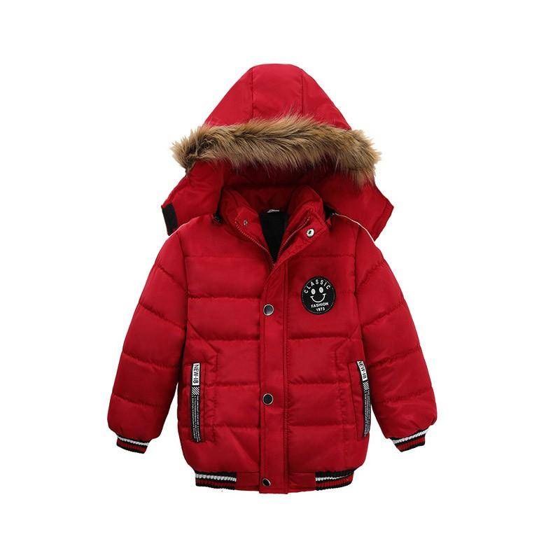 Mantel Kinder Winterjacke Mantel Jungen Jacke Warme Kapuze Kinderkleidung 120 rot von Joom DACH