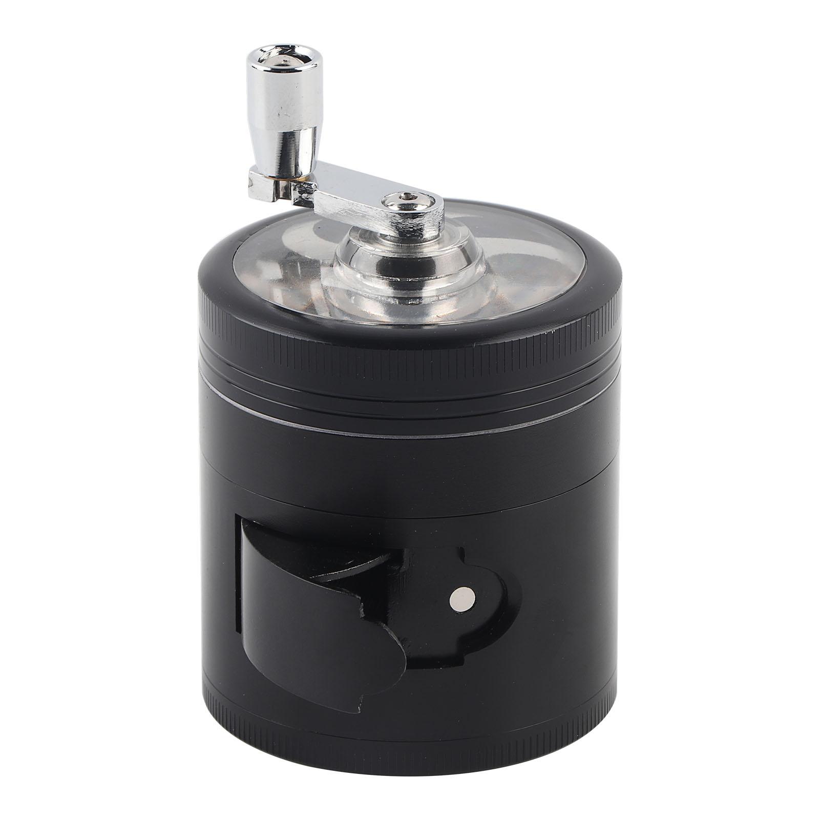 Manuell betriebene Küchenmühle aus Zinklegierung für Kräuter und Gewürze mit Kurbelgriff von Joom DACH