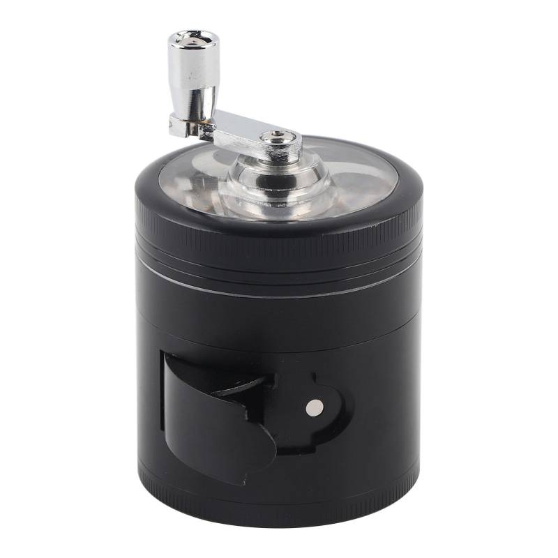 Manuell betriebene Küchenmühle aus Zinklegierung für Kräuter und Gewürze mit Kurbelgriff von Joom DACH