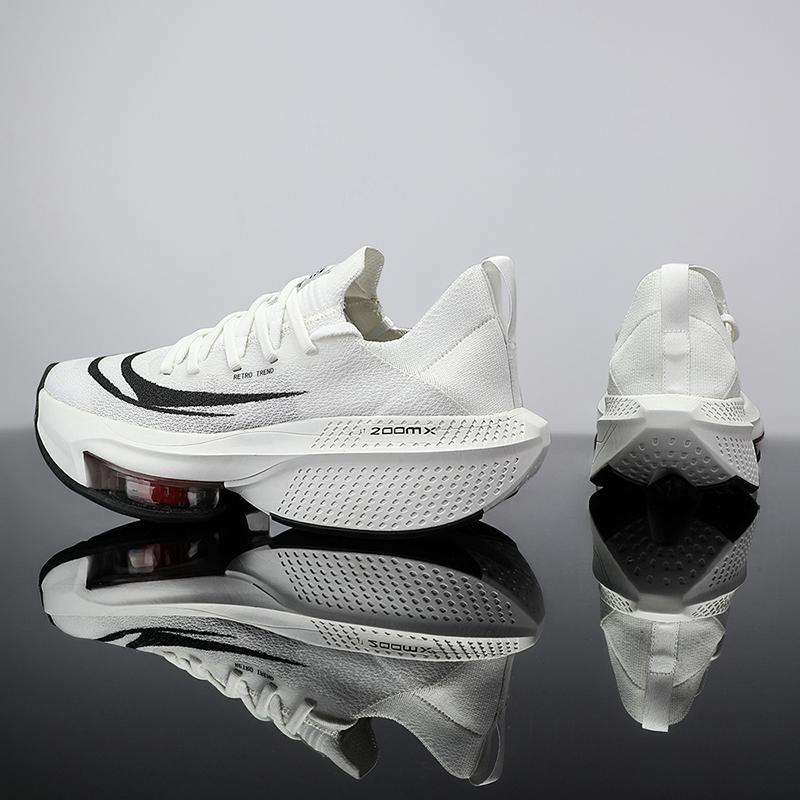 Marathon Air Cushion Herren Sport Laufschuhe Atmungsaktiv Leichte Damen Bequeme Sportliche Rutschfeste Carbonplatte Sneakers 41 weiß von Joom DACH