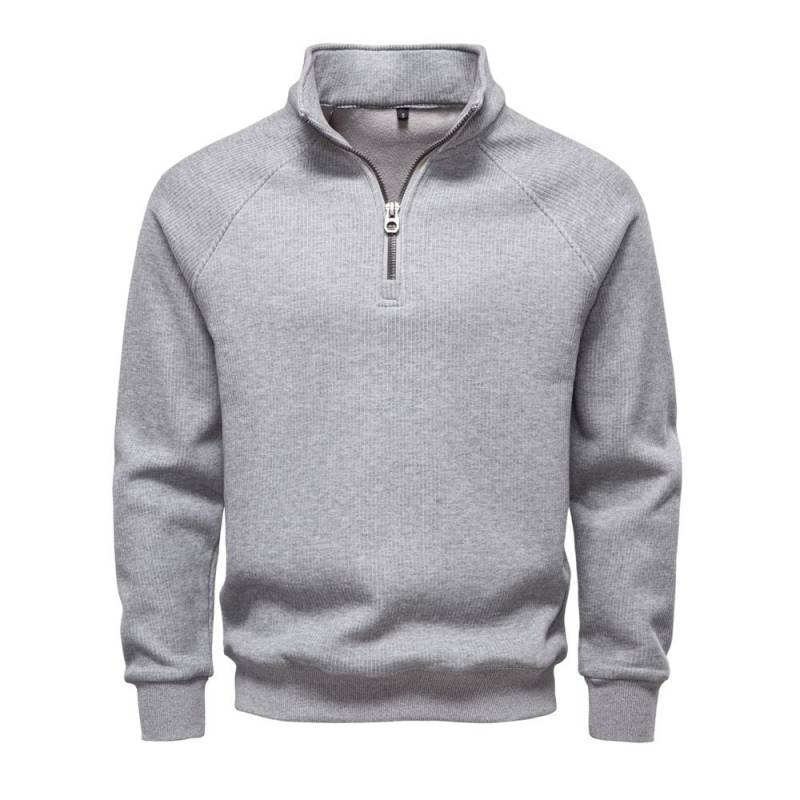 Marke AIOPESIN Herren Winter Thermo-Pullover Baumwolle Reißverschluss Slim Fit Thermo-Unterhemd Top Luxus Softshell Pullover Sweatshirt EUR L 75-85kg von Joom DACH