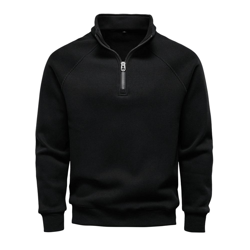 Marke AIOPESIN Herren Winter Thermo-Pullover Baumwolle Reißverschluss Slim Fit Thermo-Unterhemd Top Luxus Softshell Pullover Sweatshirt EUR L 75-85kg von Joom DACH