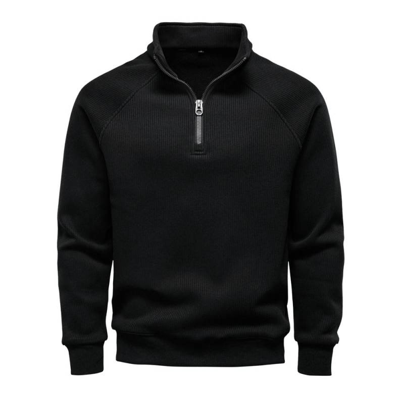 Marke AIOPESIN Herren Winter Thermo-Pullover Baumwolle Reißverschluss Slim Fit Thermo-Unterhemd Top Luxus Softshell Pullover Sweatshirt EUR L 75-85kg von Joom DACH