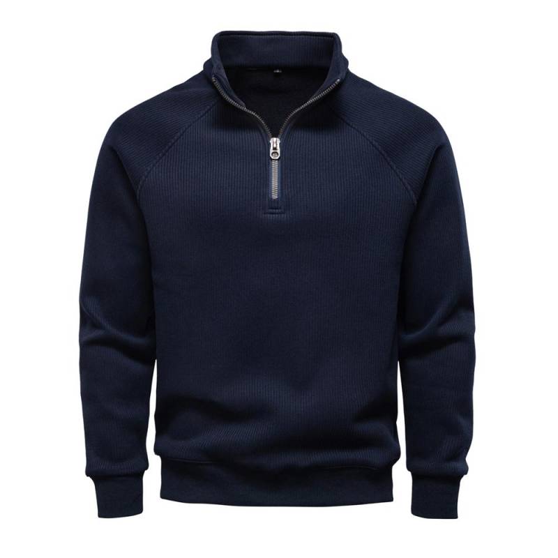 Marke AIOPESIN Herren Winter Thermo-Pullover Baumwolle Reißverschluss Slim Fit Thermo-Unterhemd Top Luxus Softshell Pullover Sweatshirt EUR M 65-75kg von Joom DACH
