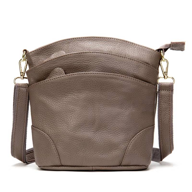 Marke Design Luxus Damen Eimer Umhängetasche Aus Echtem Leder Einzelnen Schulter Tasche Große Kapazität Weibliche Einfarbig Handtasche grau Marke Design Luxus Damen Eimer Umhängetasche Aus Echtem Leder Einzelnen Schulter Tasche Große Kapazität Weibliche Einfarbig Handtasche grau von Joom DACH