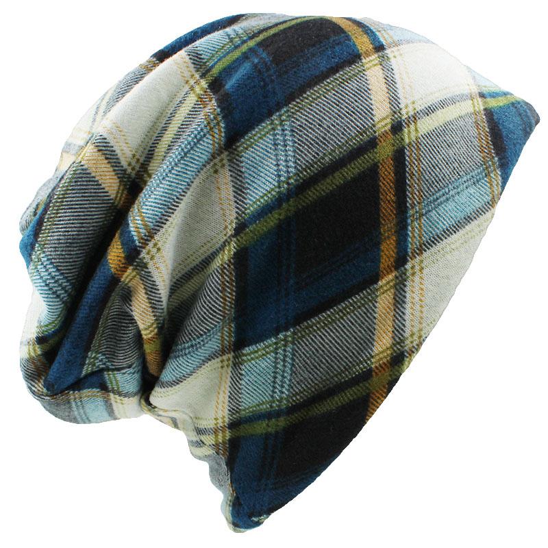 Marke Herbst Winter Hüte Für Frauen Skullies Und Mützen Männer Hut Unisex Plaid Design Kontrast Farbe Damen Hut BHT022 One Size von Joom DACH