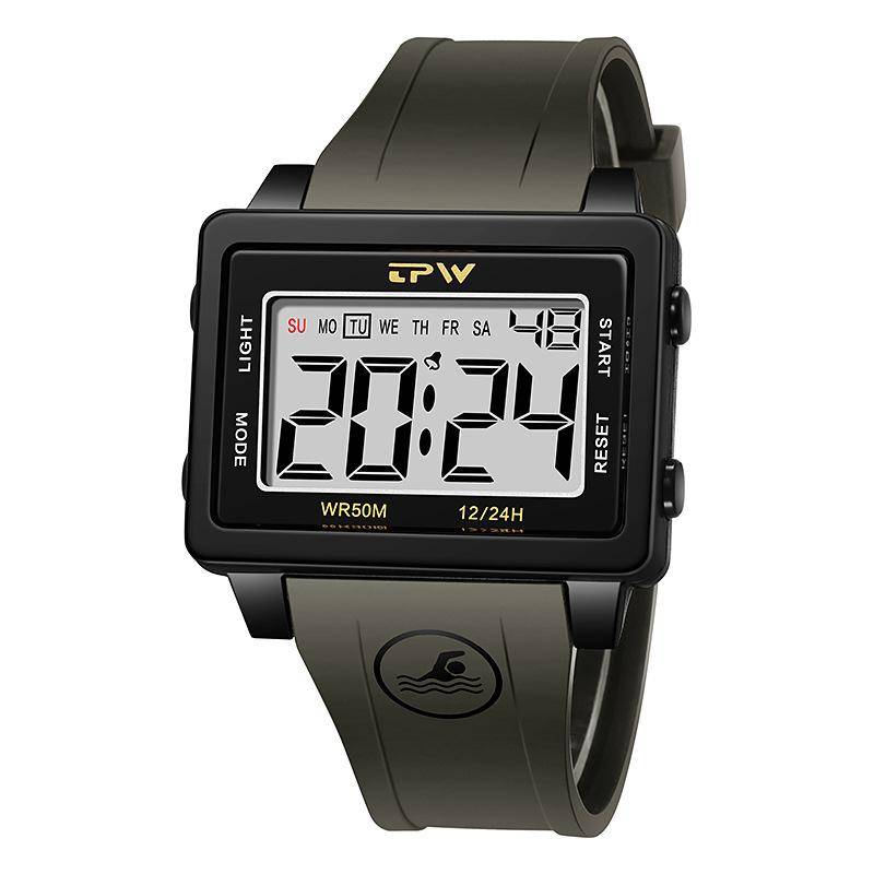 Marke Herren Luxus Analog Digital Uhren Militär Armee Uhr Sport LED Wasserdicht Armbanduhr esche schwarz von Joom DACH
