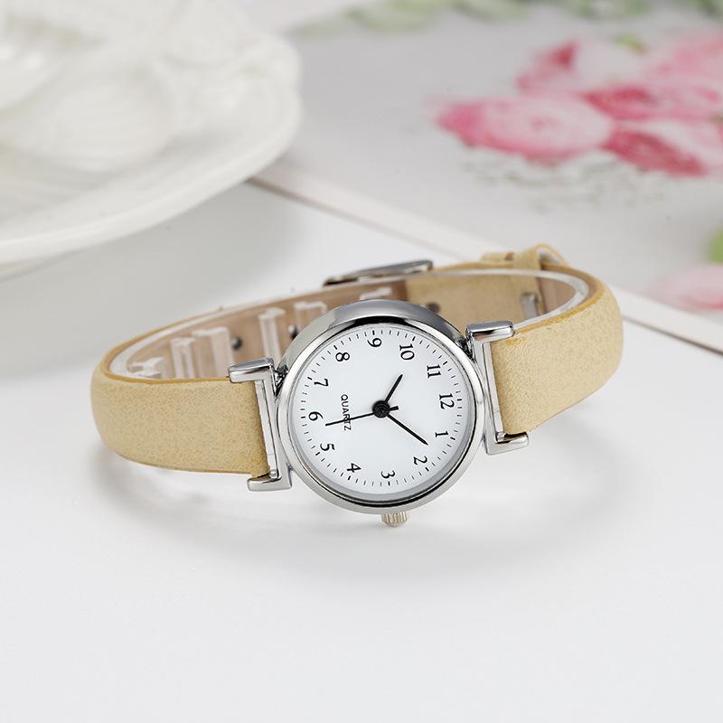 Marke Quarzuhren für Frauen Hochwertige Damen Luxusmode Kleines Zifferblatt Beiläufige Uhr Leder Armbanduhr Relojes Para Mujer 1PCS khaki von Joom DACH