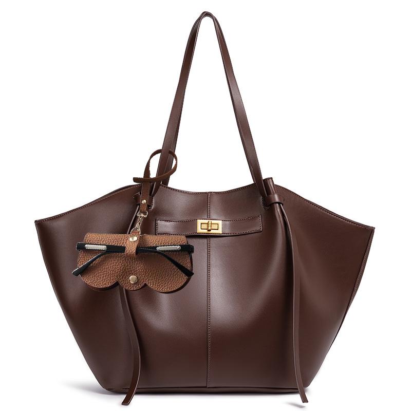 Marken-Designer-Schulter-Tragetaschen für Damen Weiches PU-Leder Große Kapazität Shopper-Tragetasche Achsel 2025 Luxus-Designer-Handtaschen kaffeebraun von Joom DACH