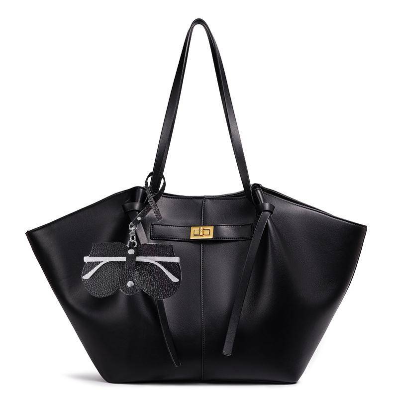 Marken-Designer-Schulter-Tragetaschen für Damen Weiches PU-Leder Große Kapazität Shopper-Tragetasche Achsel 2025 Luxus-Designer-Handtaschen schwarz von Joom DACH